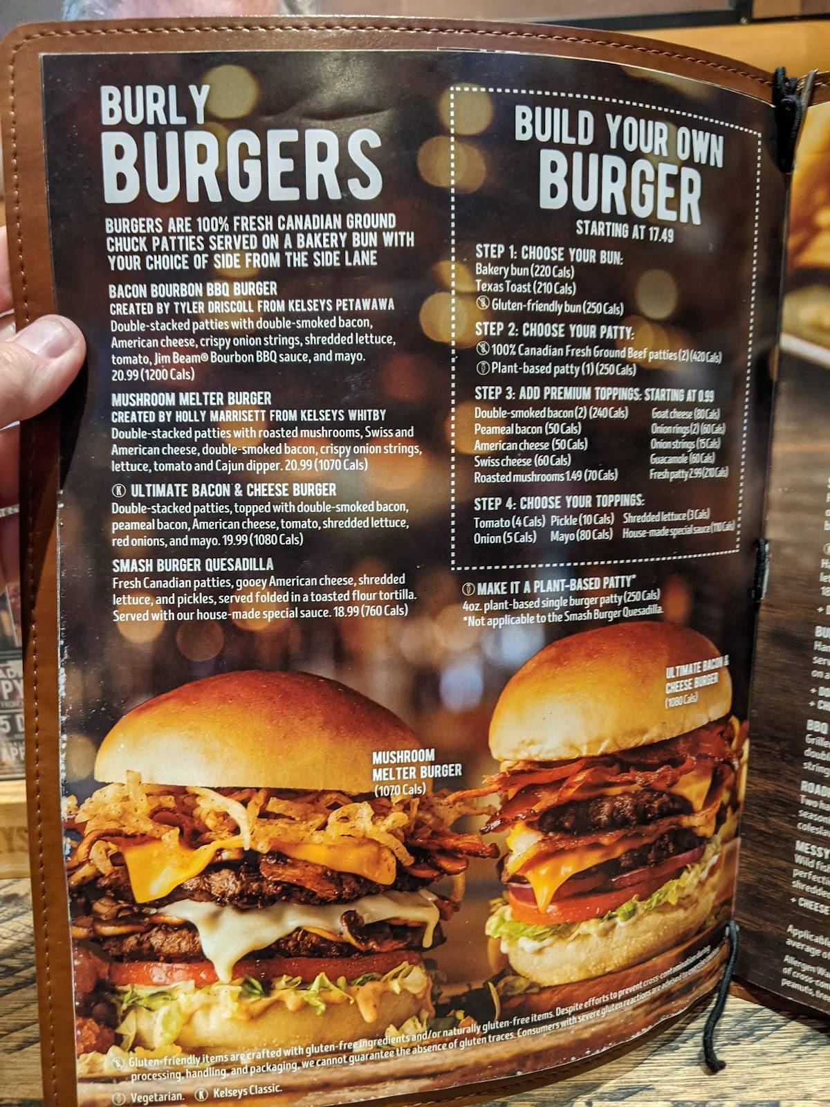 Menu de Kelseys Original Roadhouse