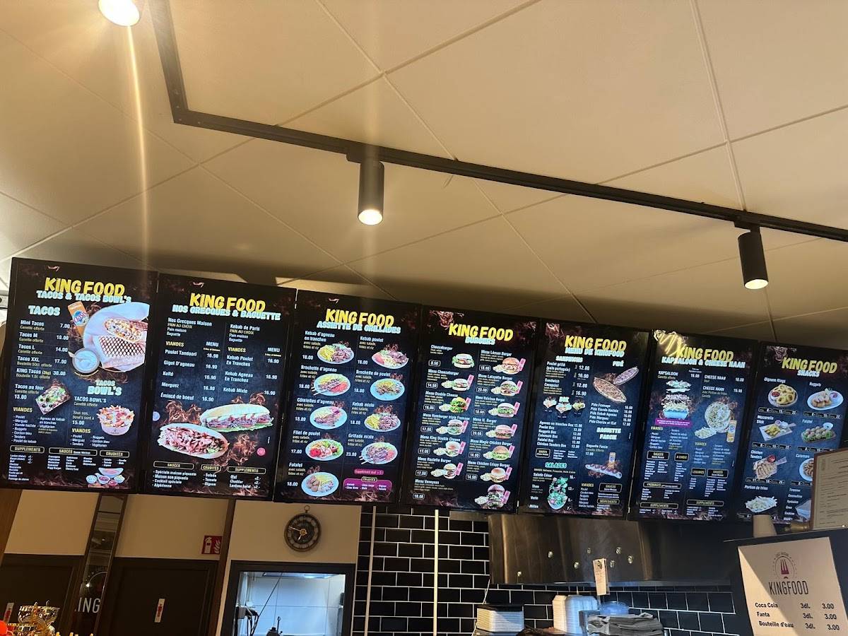 Menu di King Food chez Hassan 