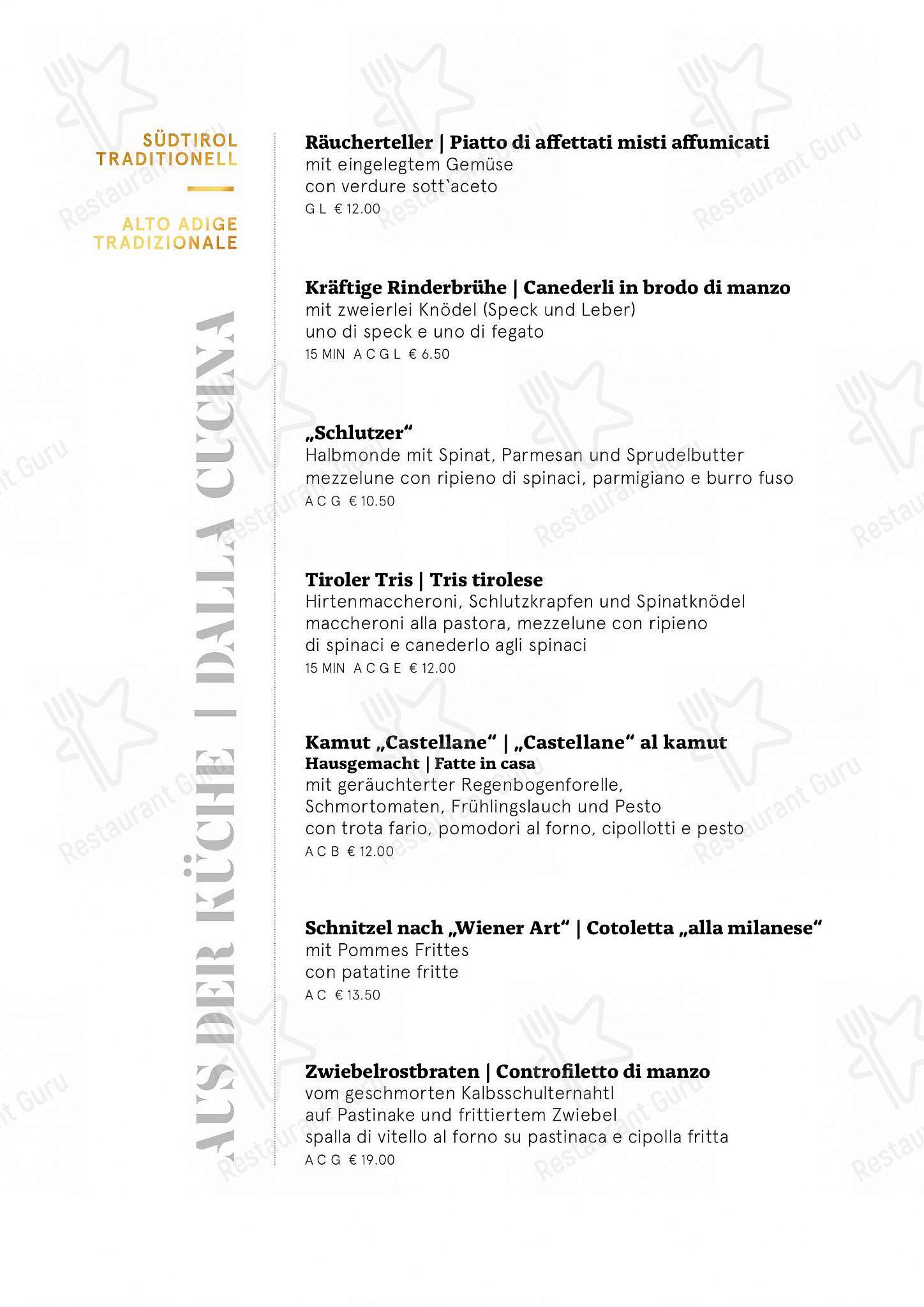 Restaurant Pizzeria Kolping in Vipiteno - Wine Menu