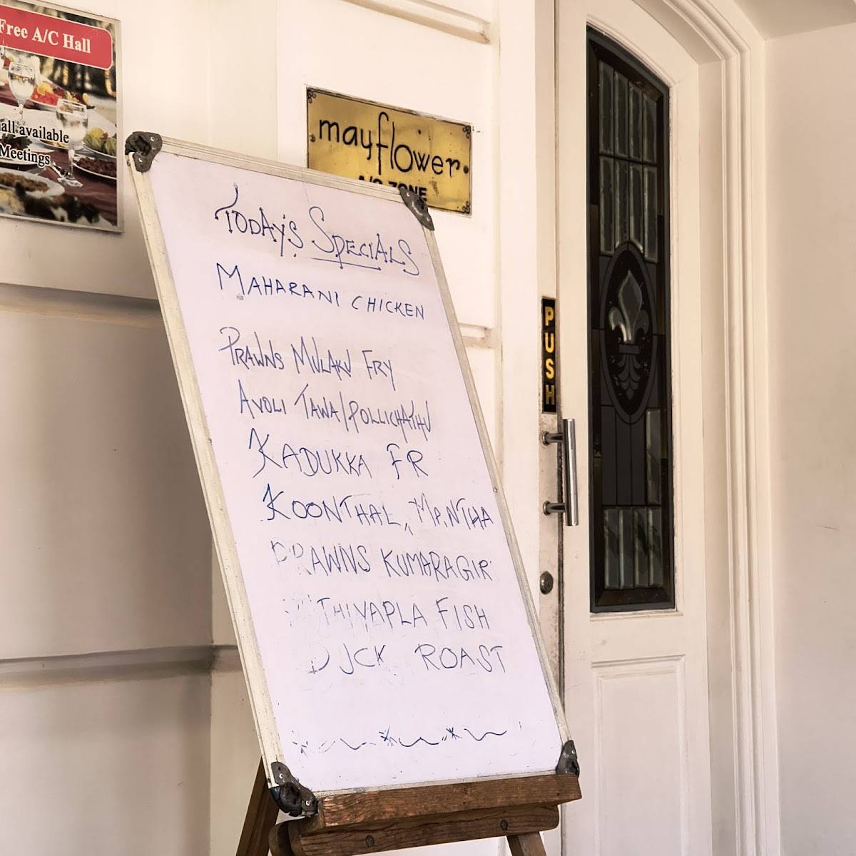 Mayflower Restaurant & Catering menu