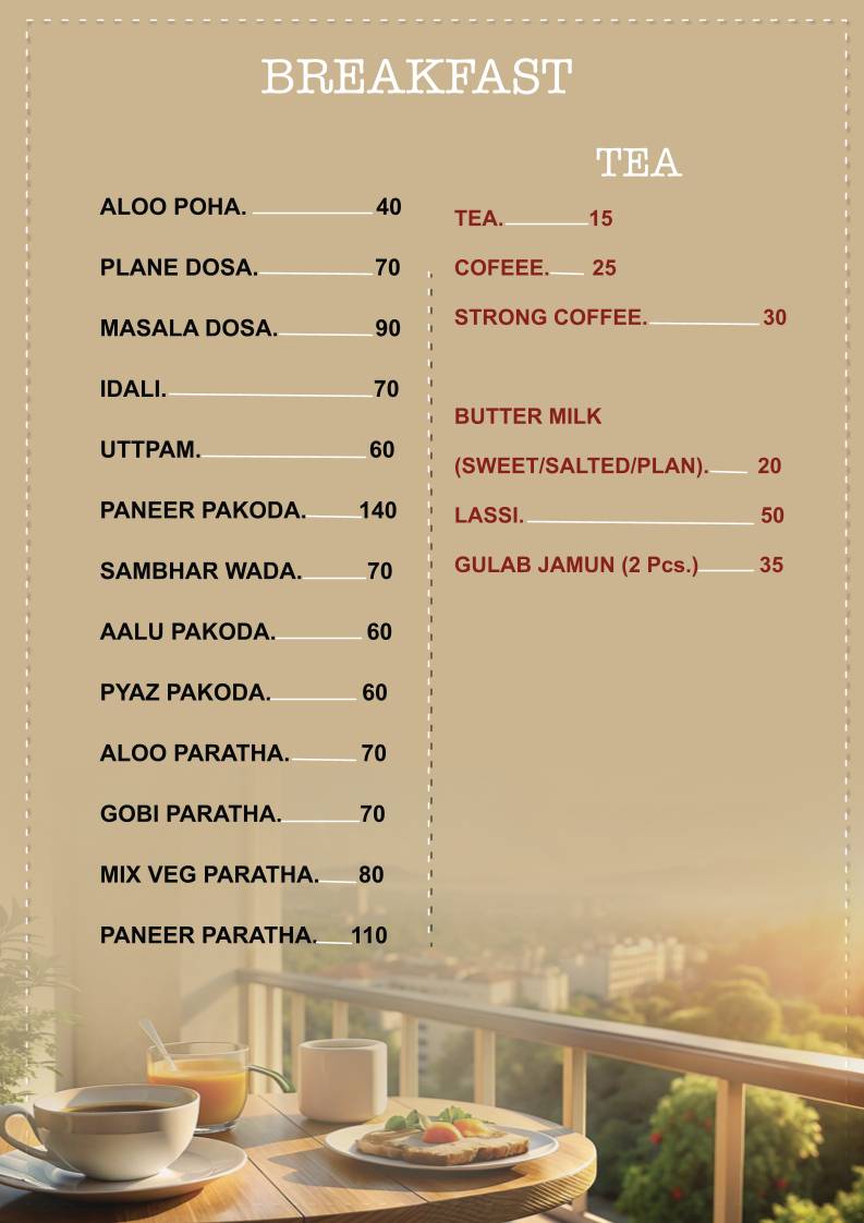 Krishna Restaurant (Pure Veg) menu