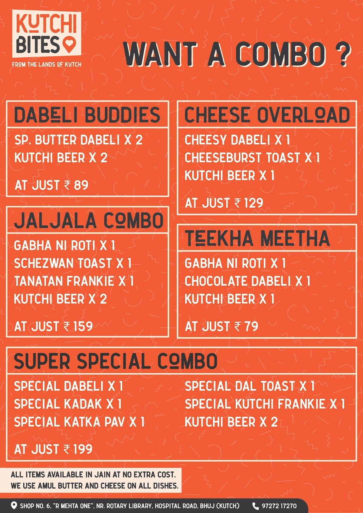 Kutchi Bites - Dabeli & Kadak menu
