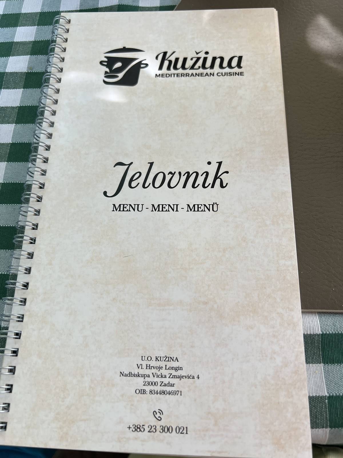 Menu di Kuzina 