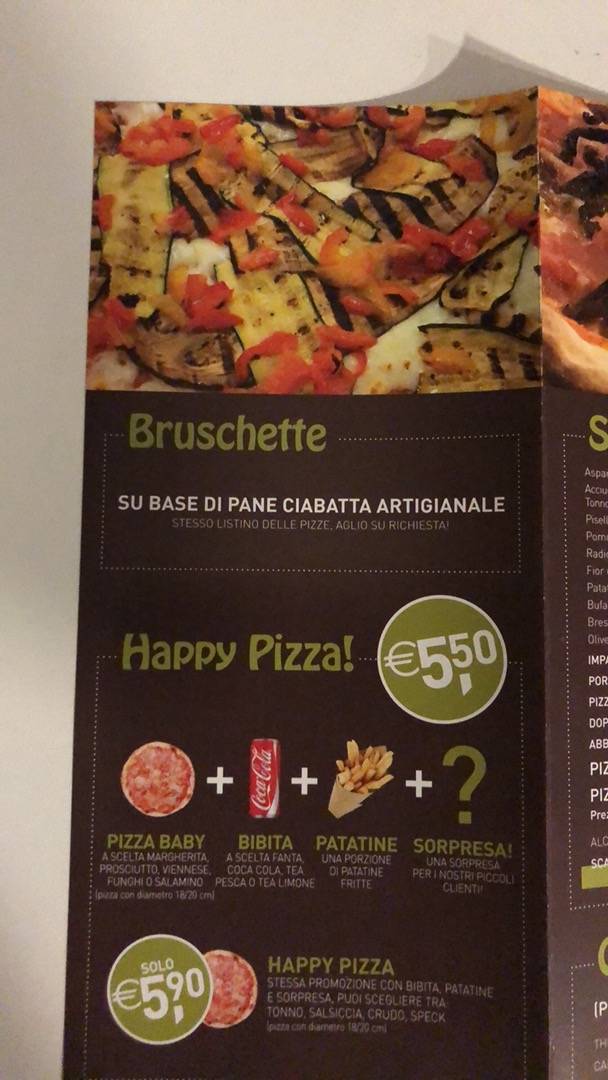 Menu di L'Altra Pizza 