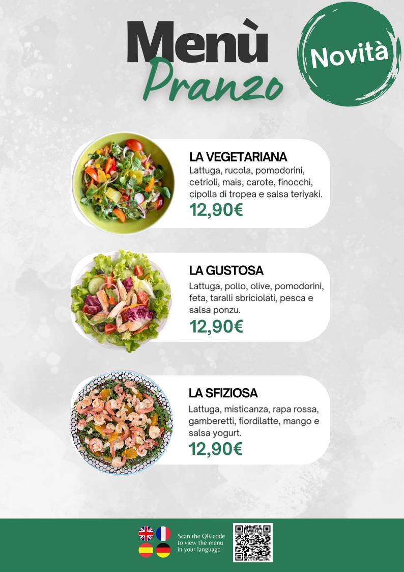 Menu de L'Angolino