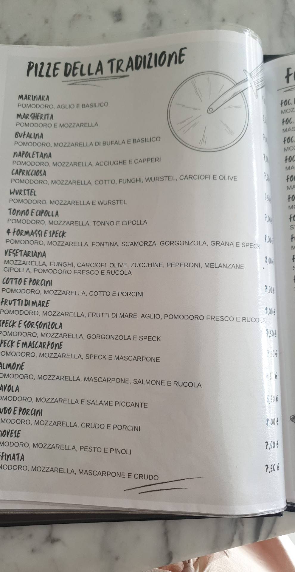 Menu di L'Angolo della Pizza e Cucina... 