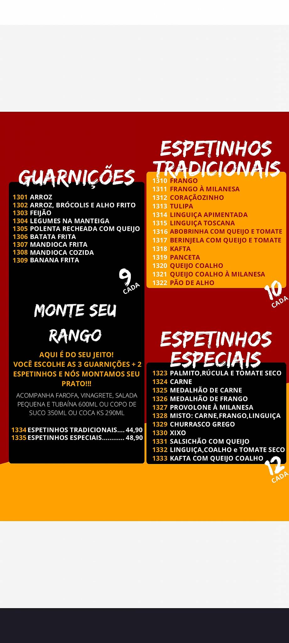 LED'Z CONTAINER GASTROBAR cardápio