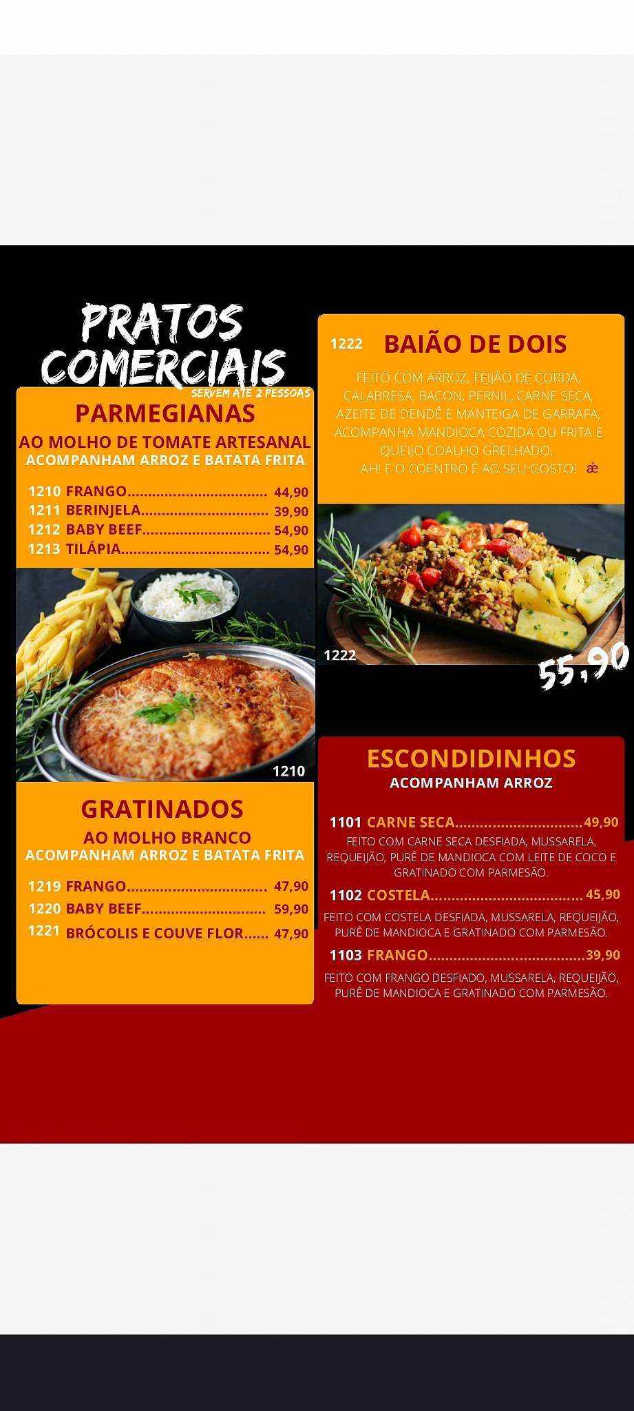 LED'Z CONTAINER GASTROBAR cardápio