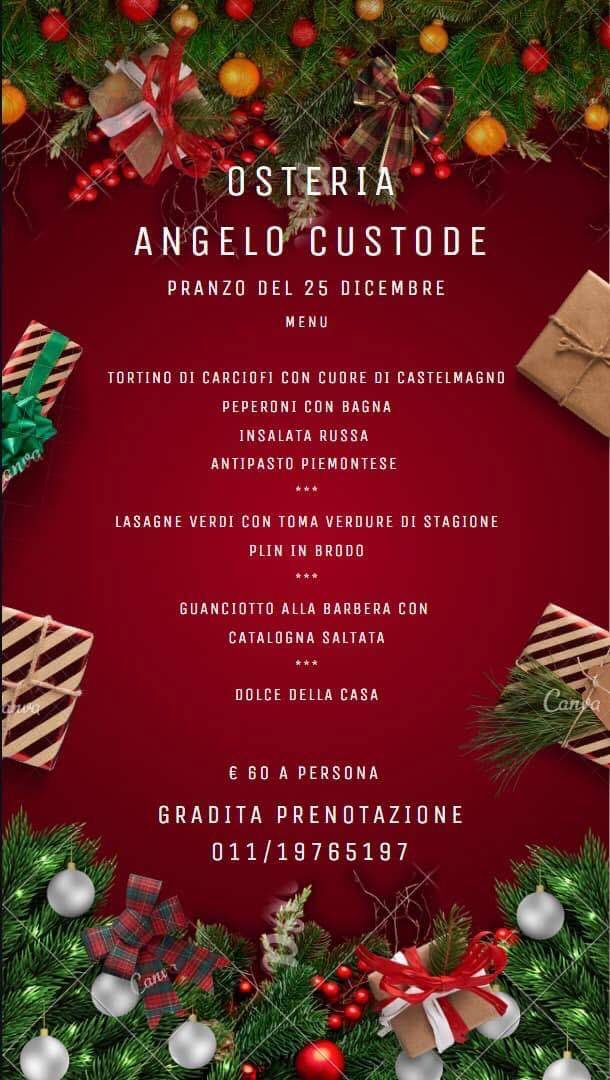 Menu di L'Osteria Angelo Custode 