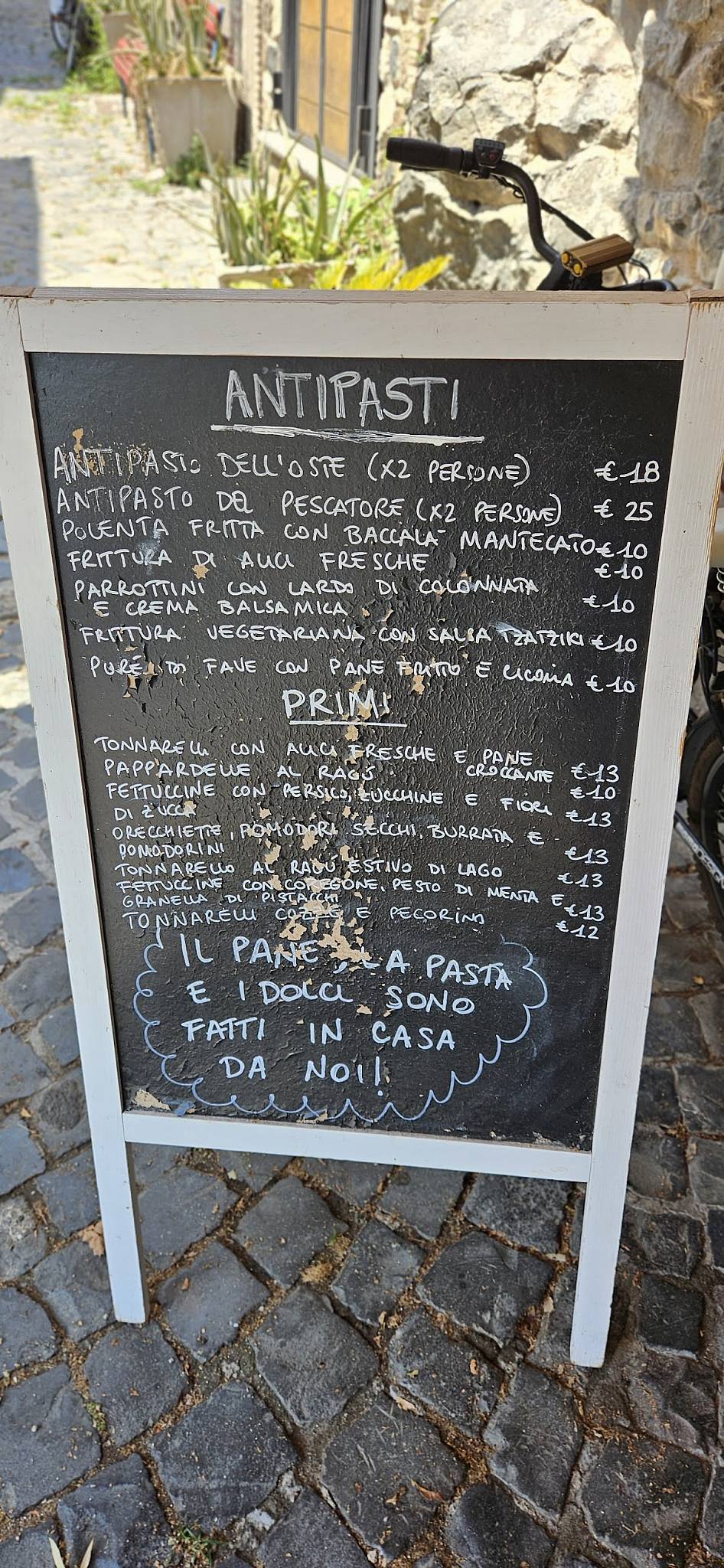 Menu di L'Osteria Fuori Porta 