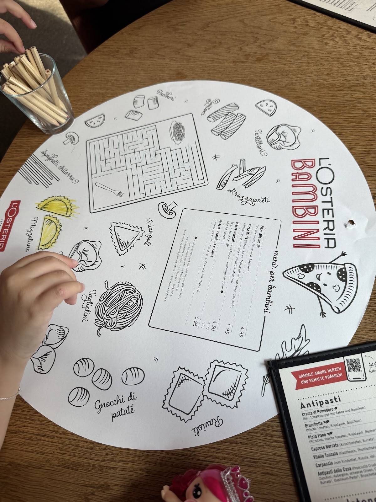 Menu de L'Osteria Sylt