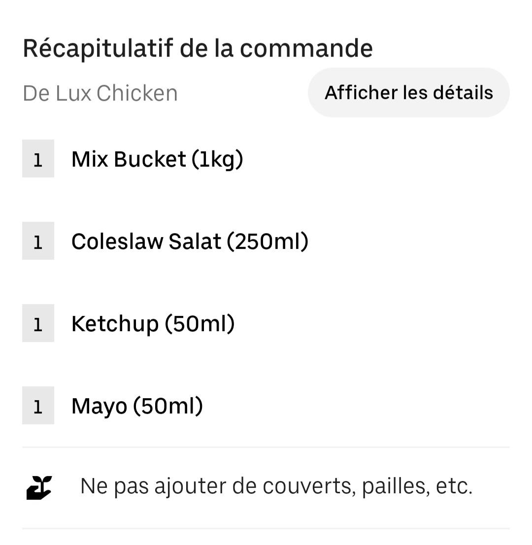Menu de LUX DÖNER