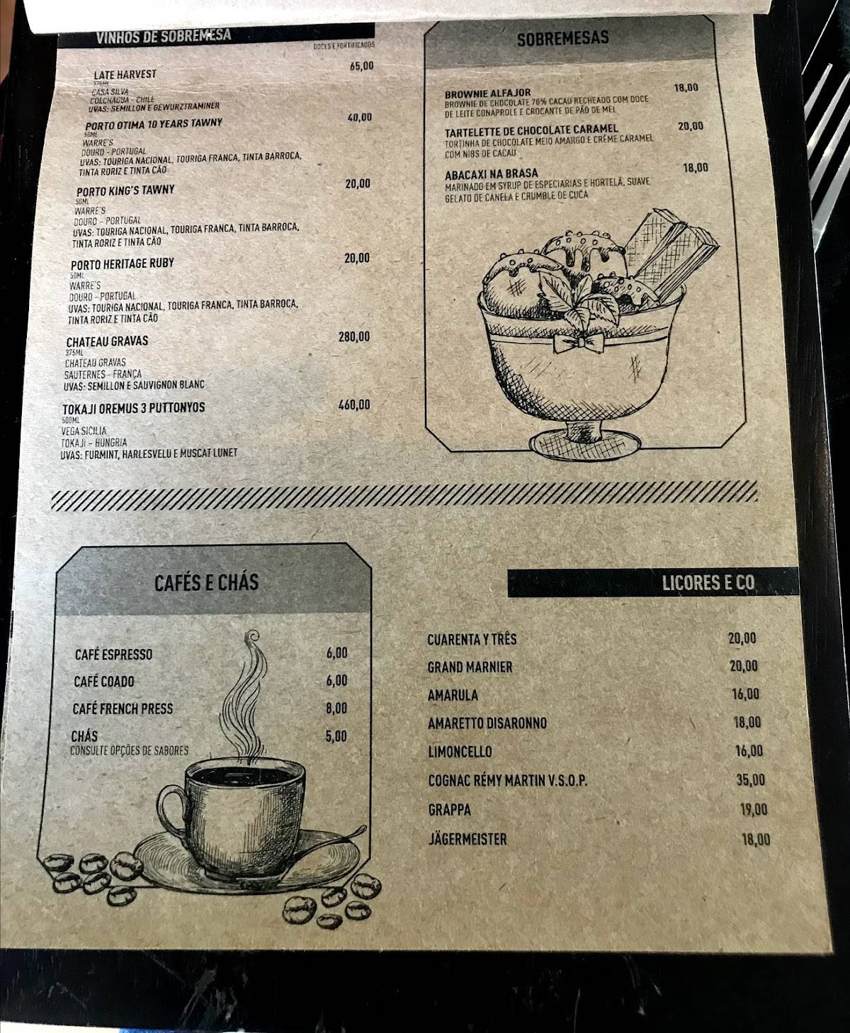 La Braise cardápio