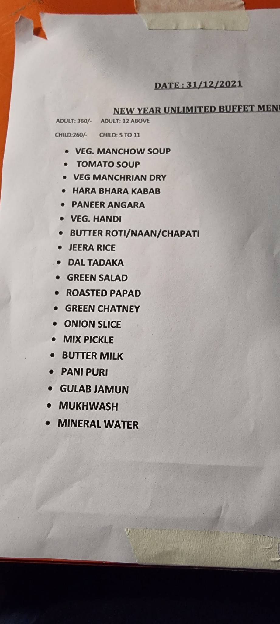 La Fountain The Food Fair menu