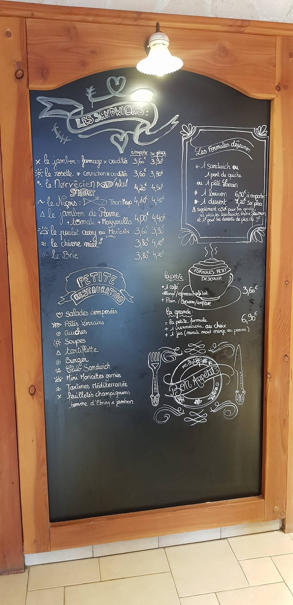 Menu au La Mine de Pain restaurant, Forbach