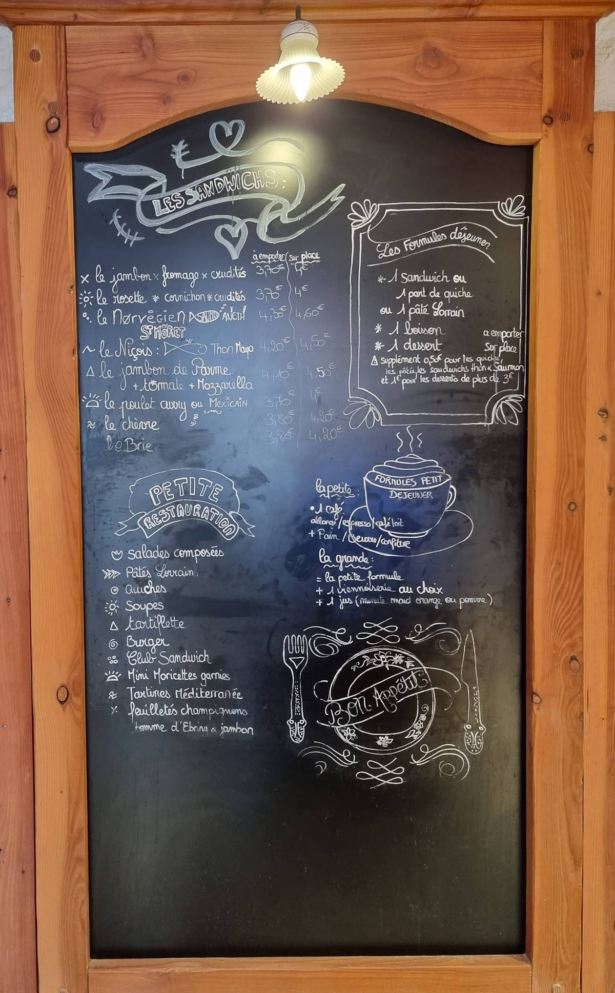 Menu au La Mine de Pain restaurant, Forbach