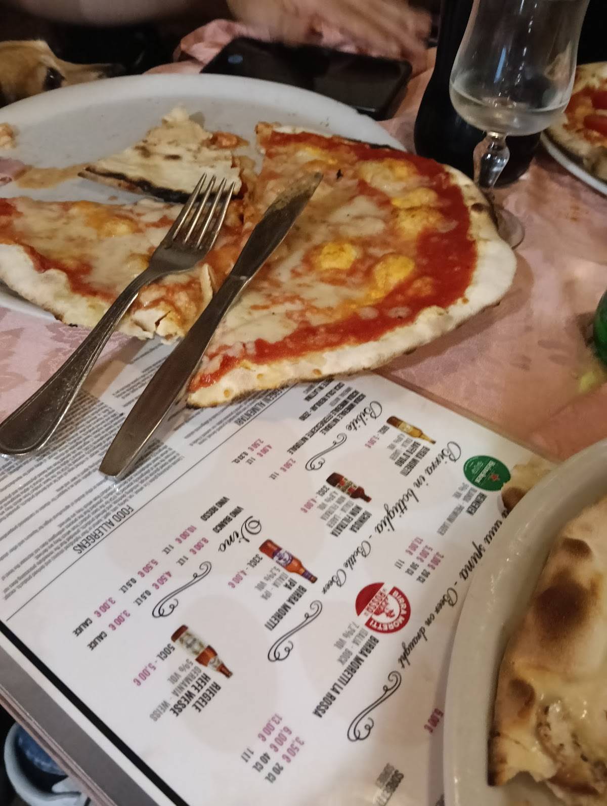 Menu di La Pantera Rosa 