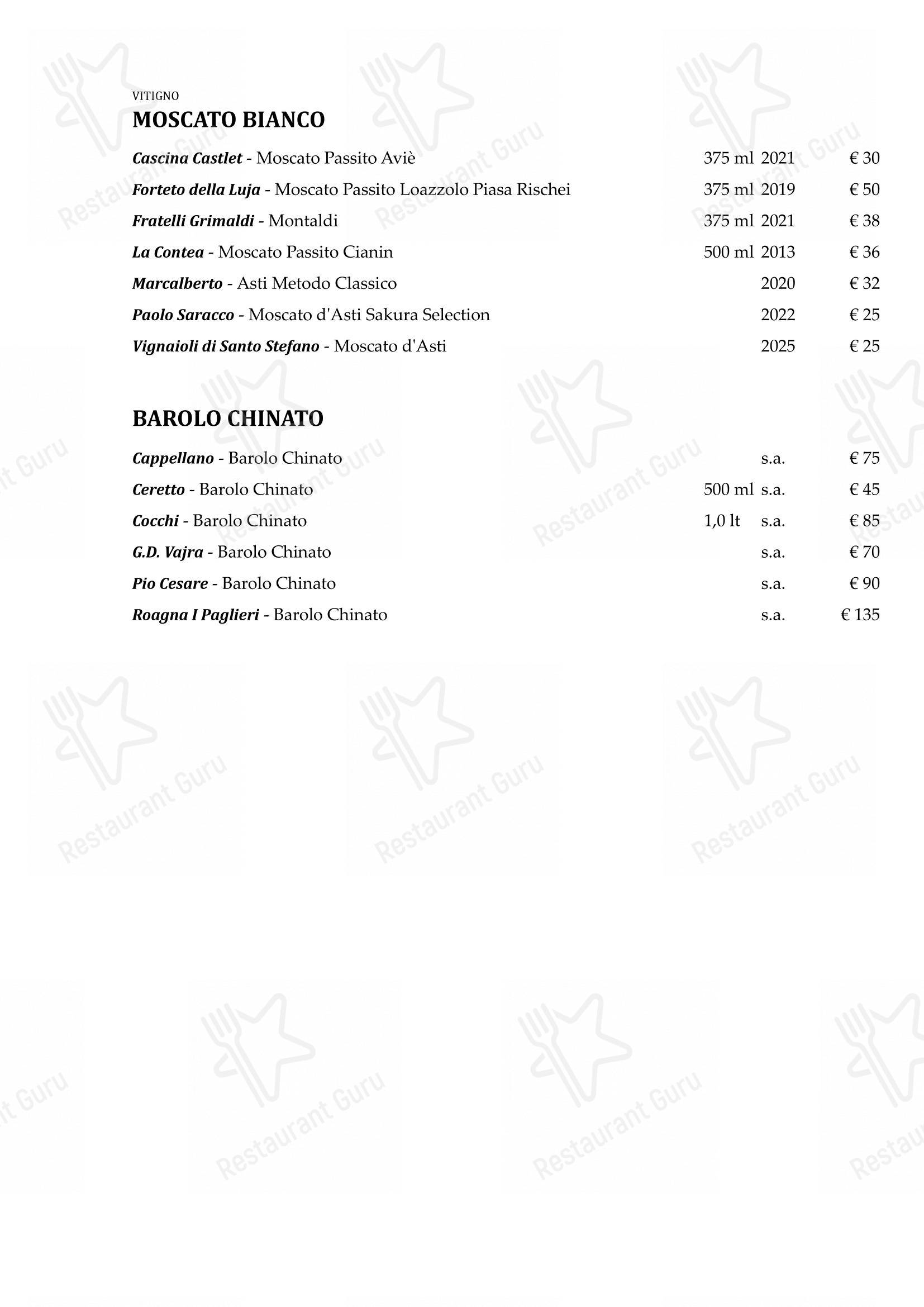 Menu di La Piola - 菜单