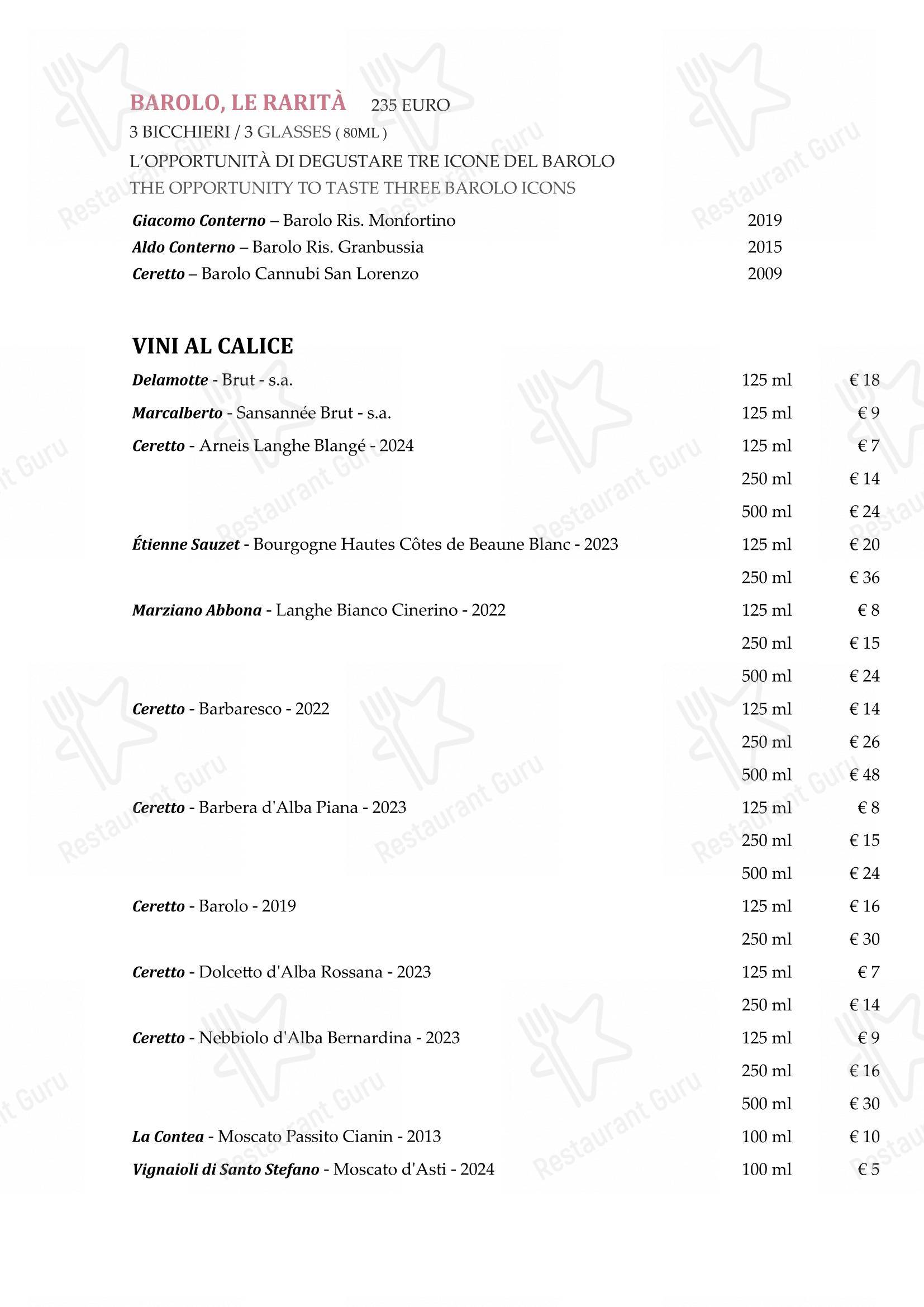 菜单 per La Piola ristorante