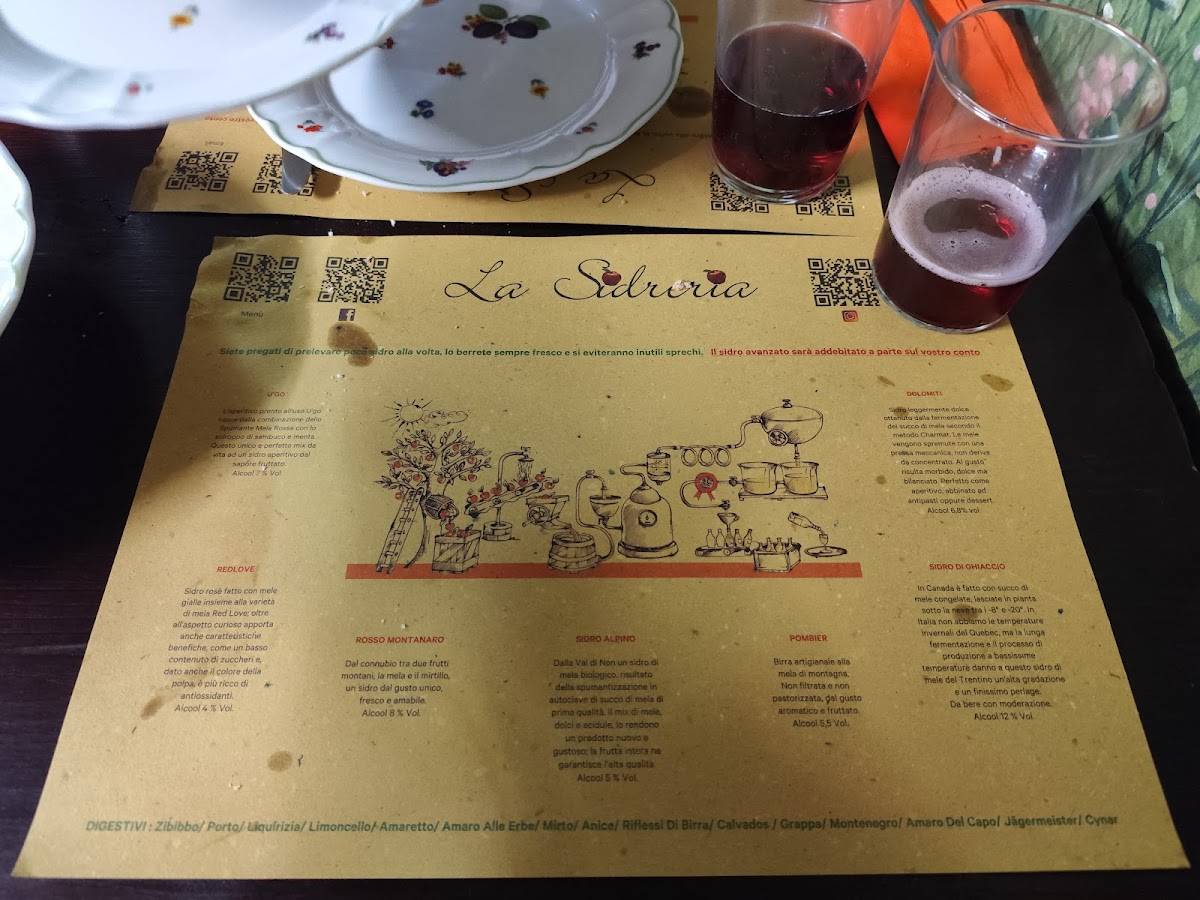 Menu di La Sidreria 