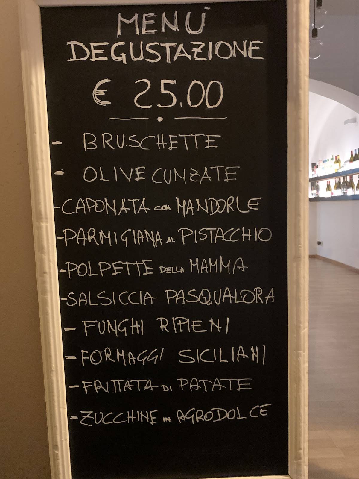 Menu di Vineria 