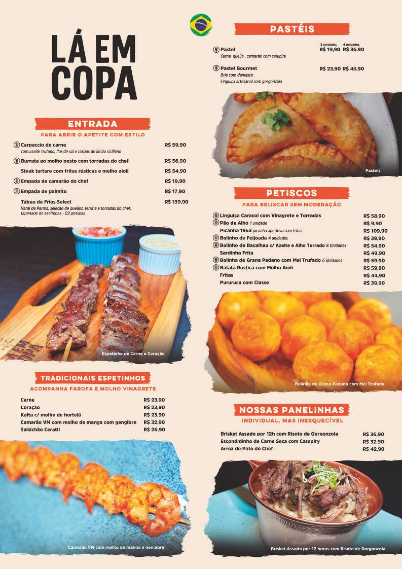 La Em Copa Gastrobar cardápio