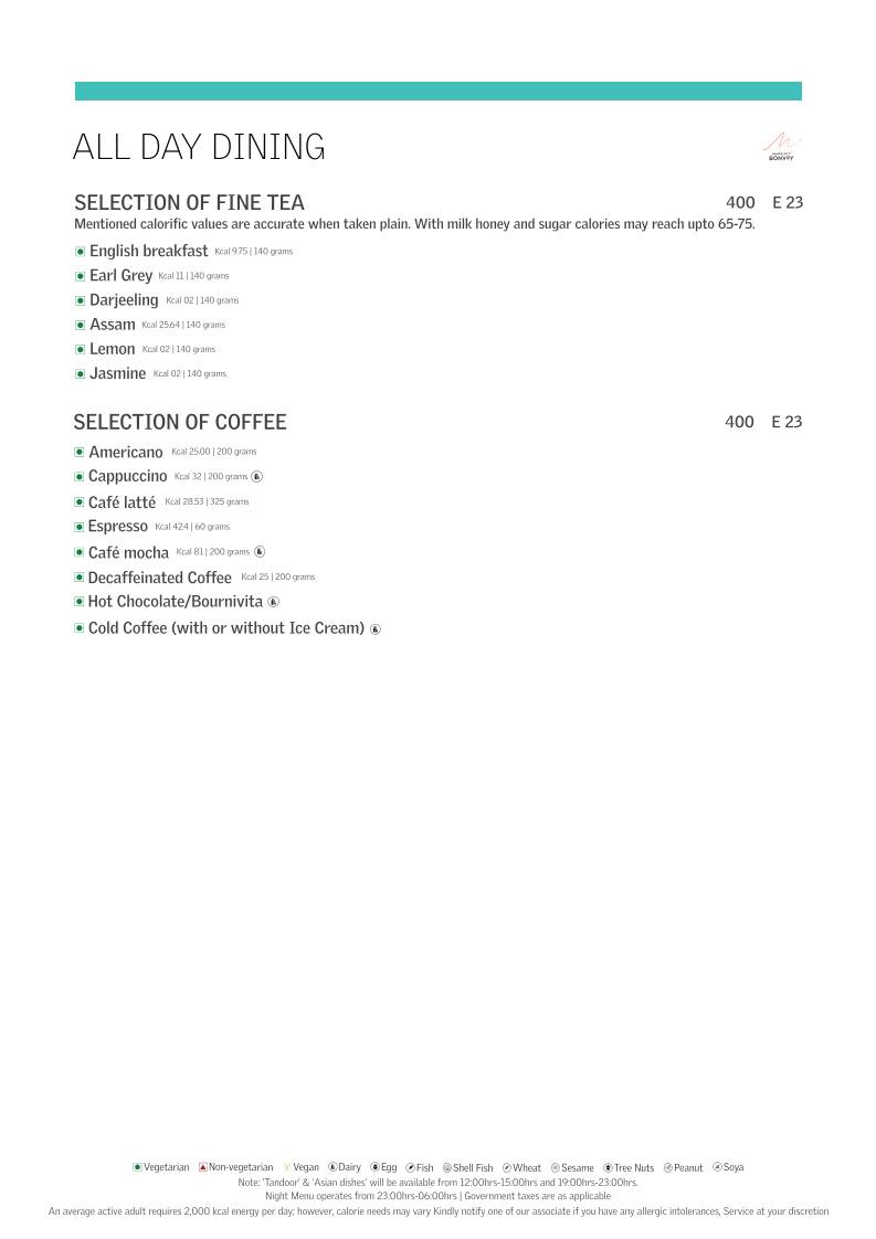 Latest Recipe menu