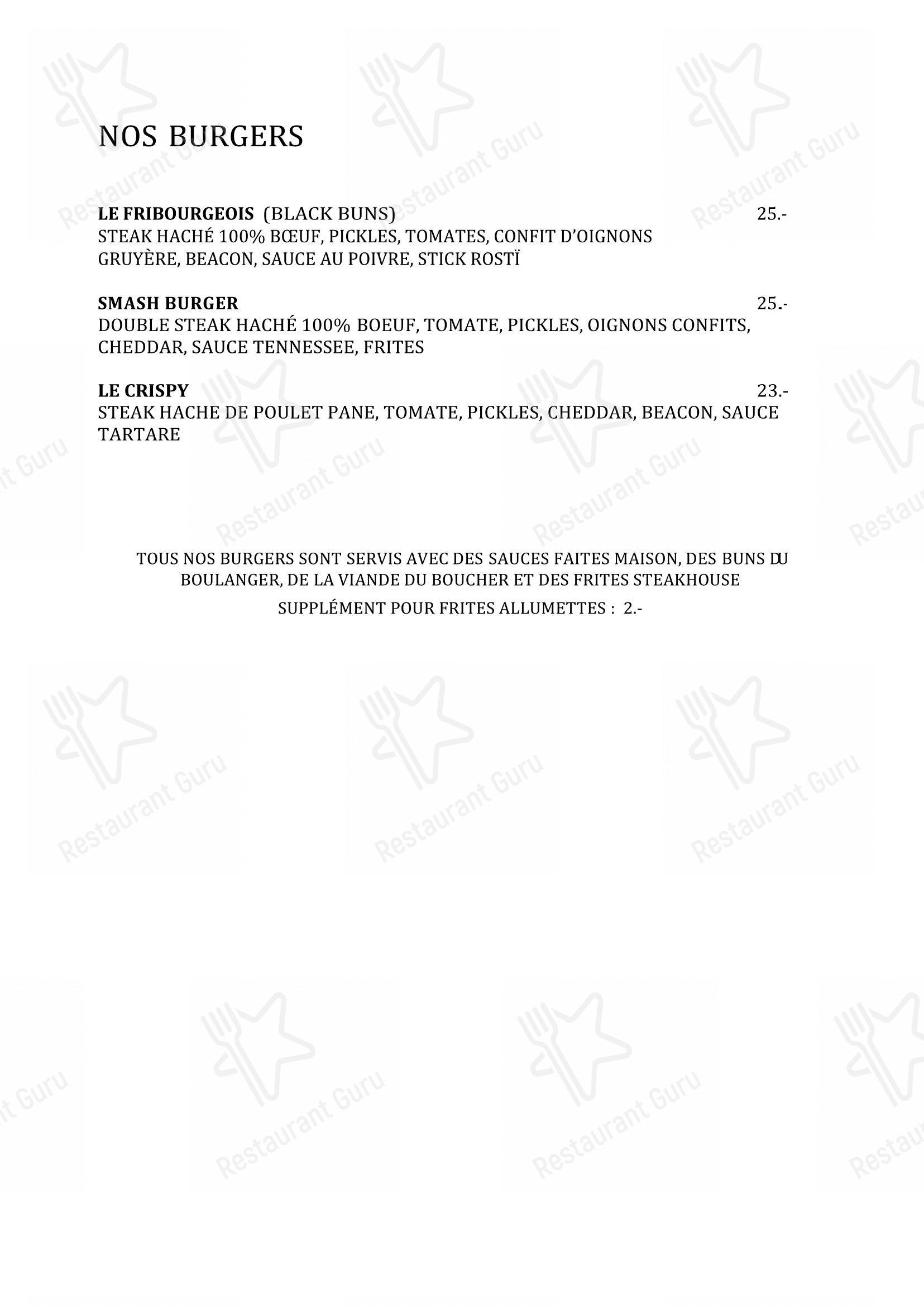 Menu pour Le Bistrot Beaumont - Menu bar