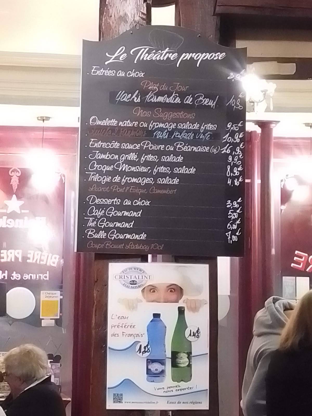 Menu Au Le Caf Du Th Atre Alen On