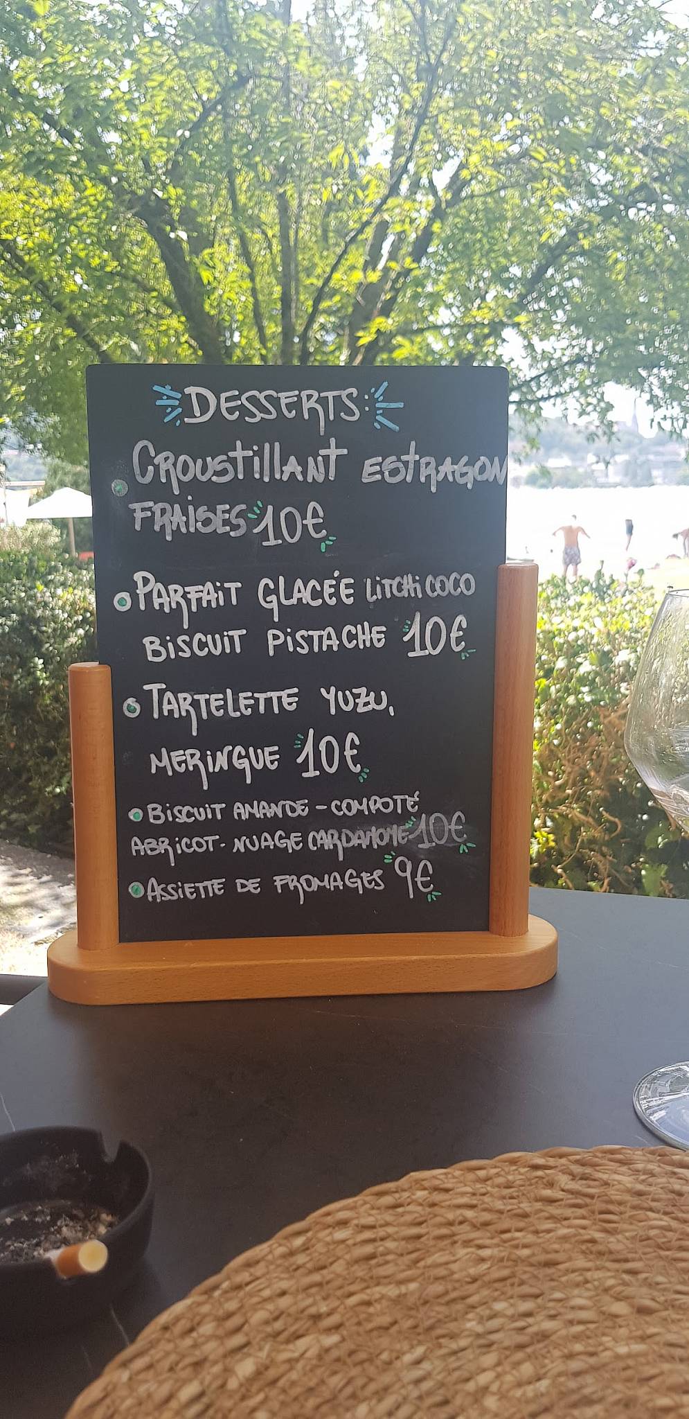 Menu de Le Pop Plage