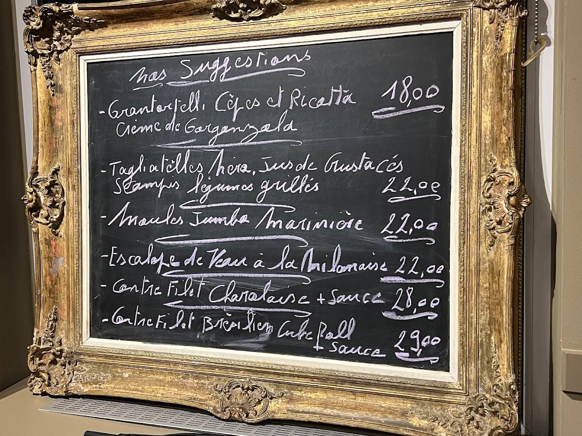 Menu de Le Rabelais