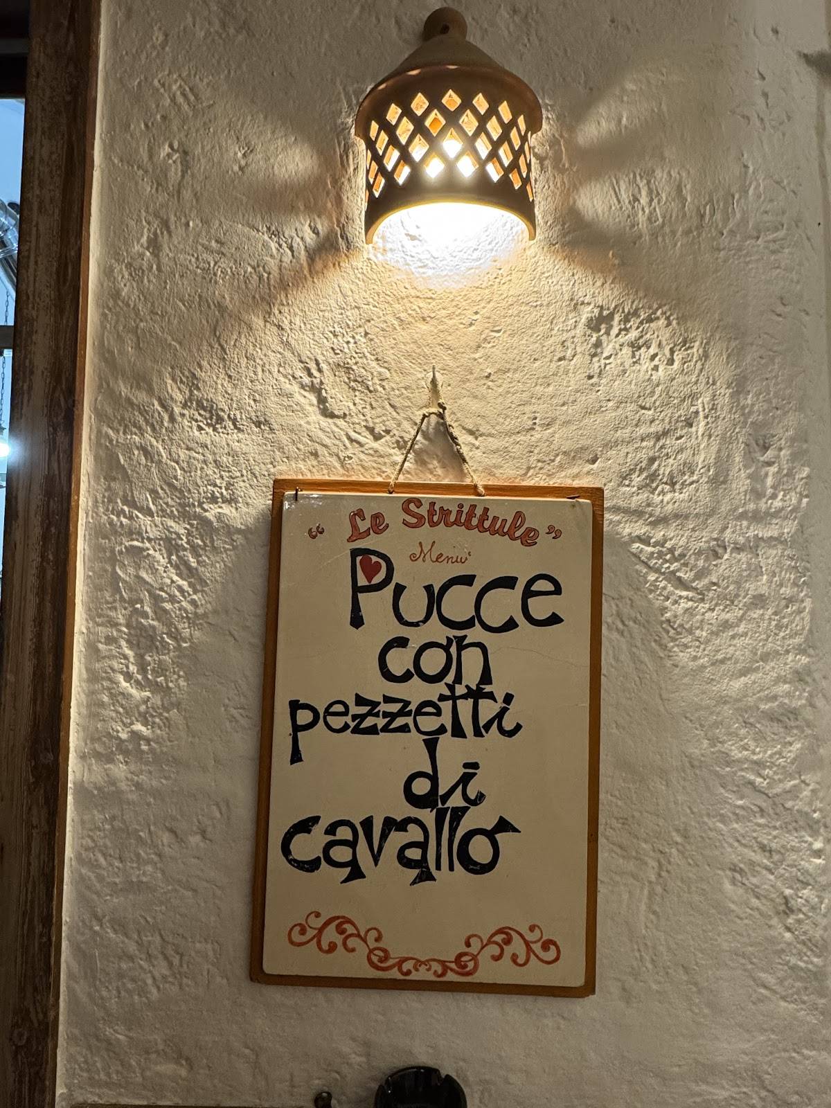 Menu di Le Strittule 