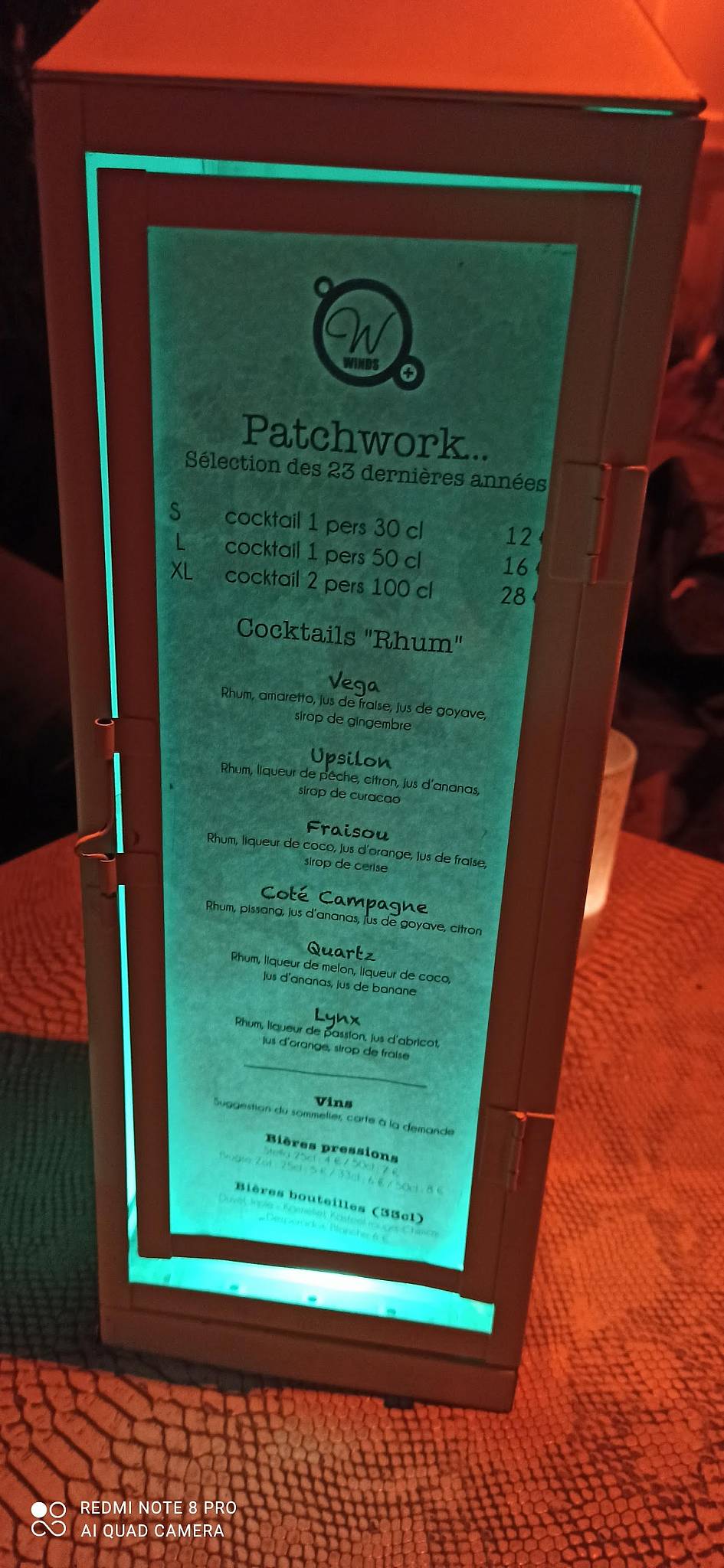 Menu de Le Windsor