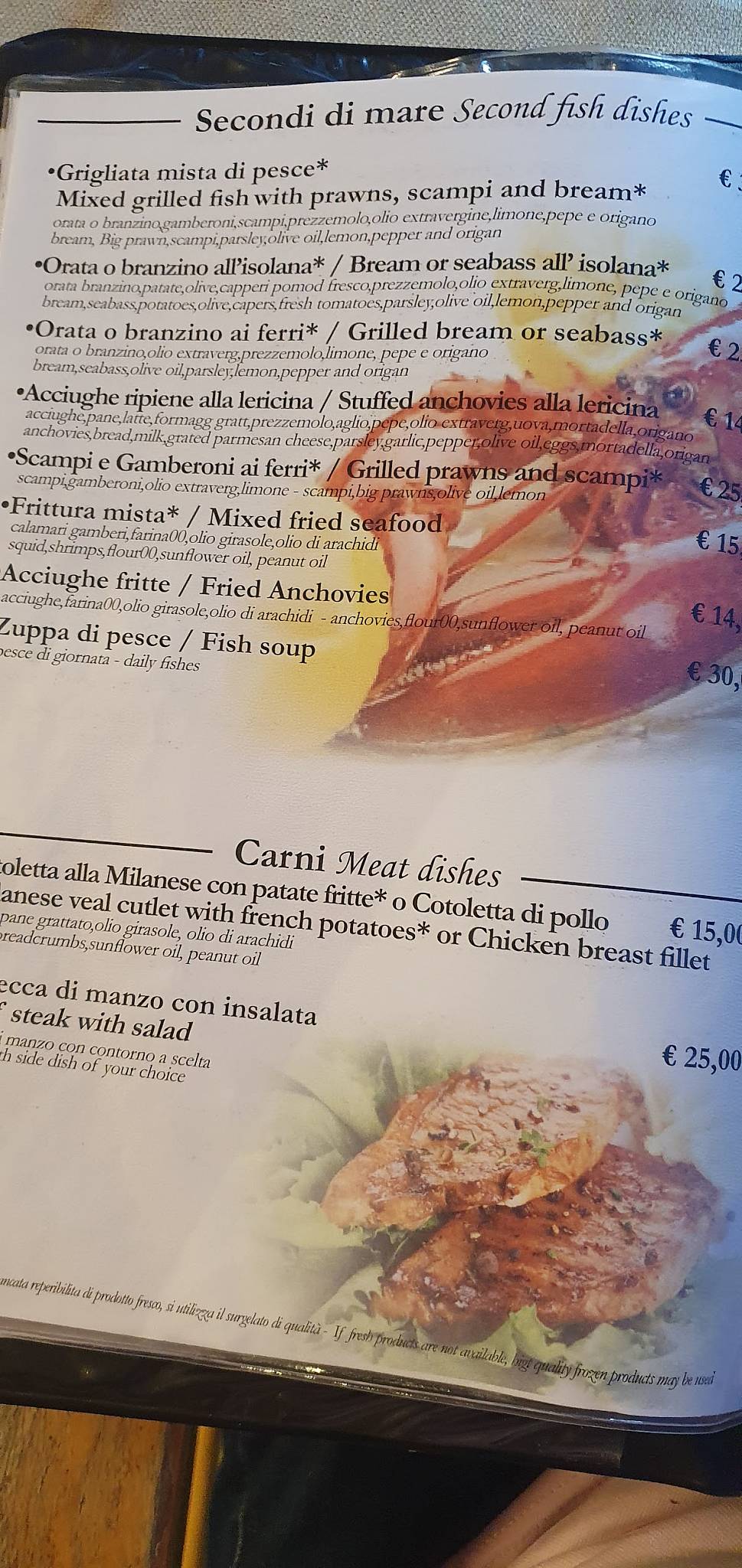 Menu di Pizzeria Luisa 