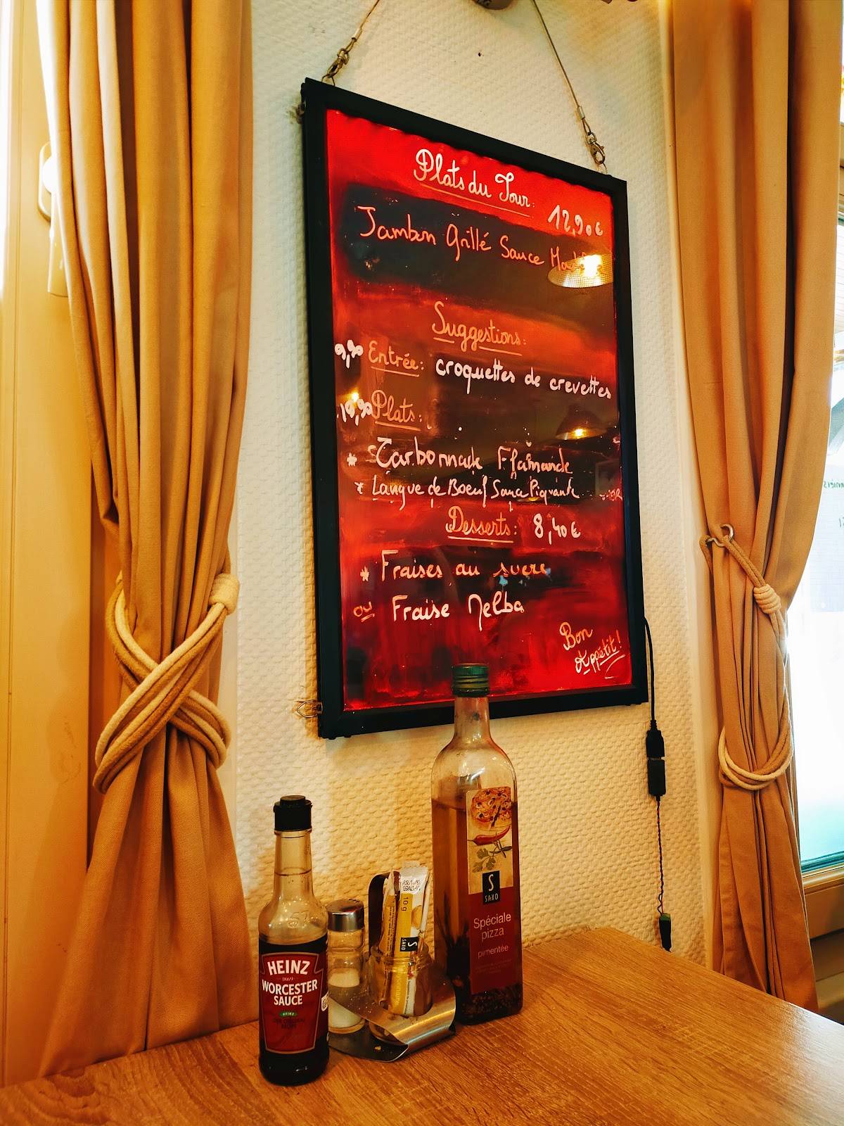 Menu de Les Sables