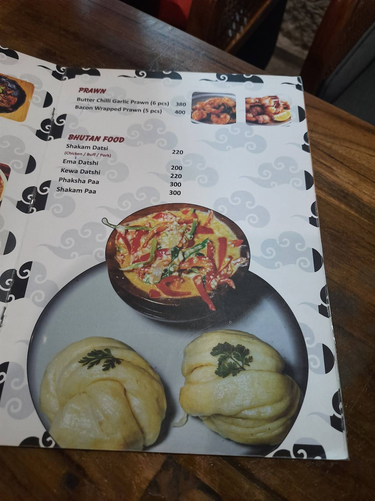 Lhasa Cafe menu
