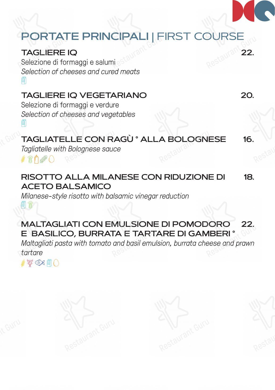 Menu di LiQuido Rooftop Bar - Основное меню