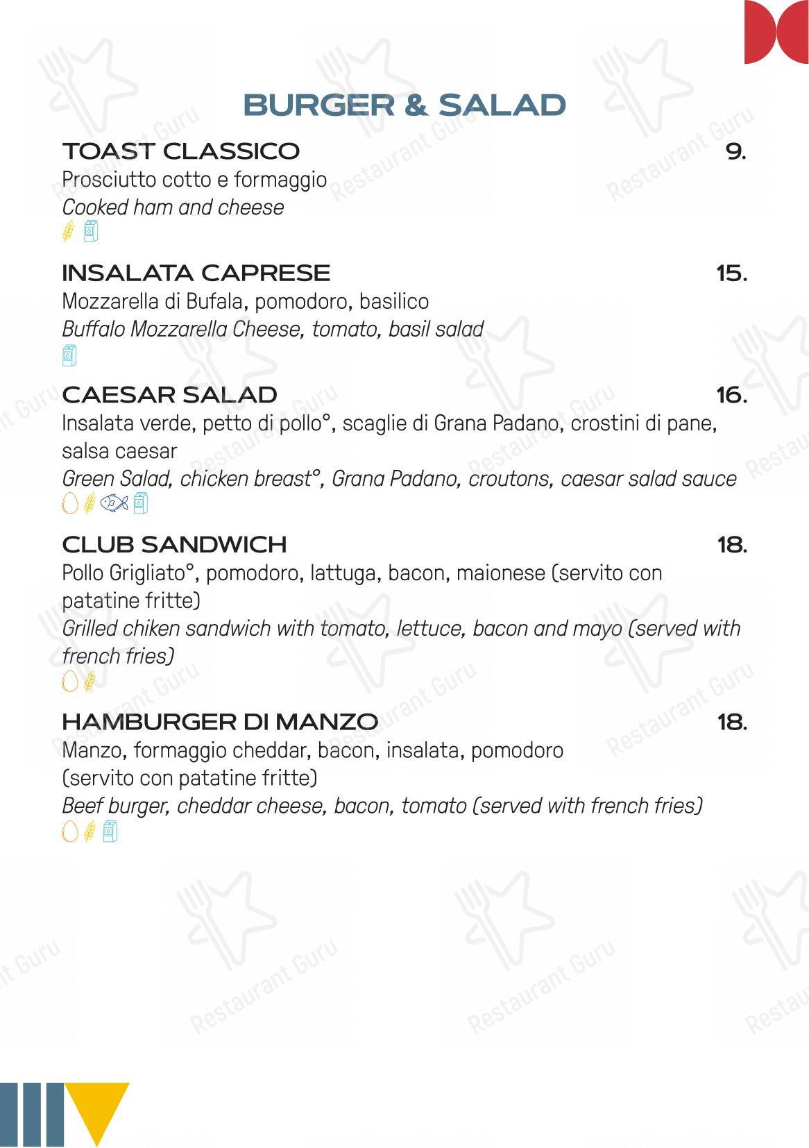 Основное меню per LiQuido Rooftop Bar in Milano