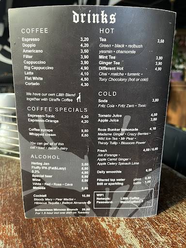 Menu de Lilith