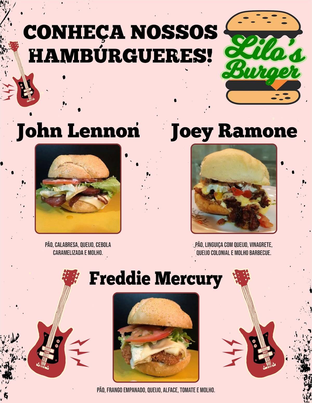 Lilo's Burger cardápio