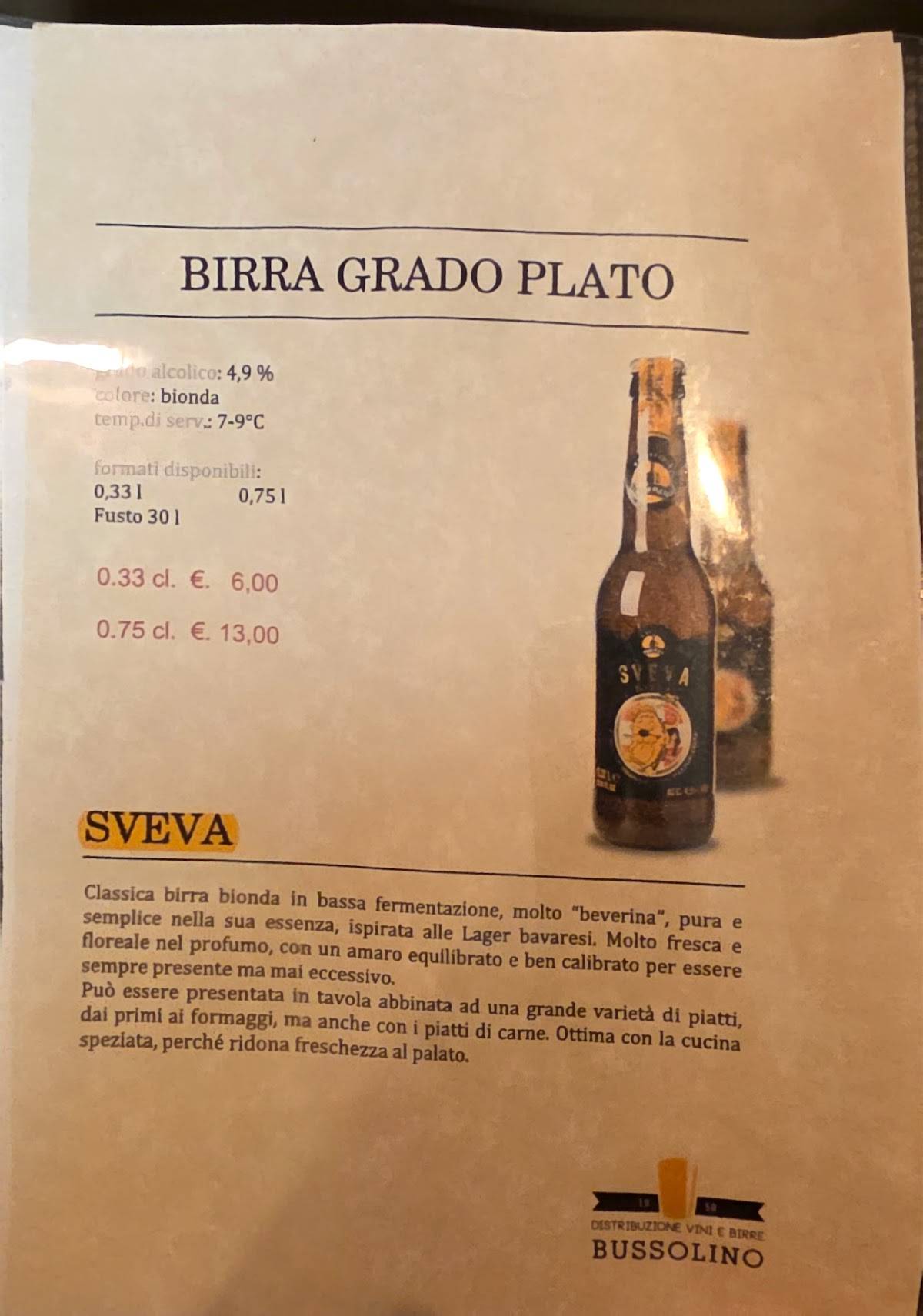 Menu di Locanda da Betty 