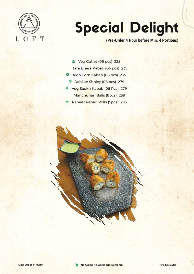 Loft Cafe - Top rated Restaurant in Mathura Pure veg with authentic North Indian & Italian menu