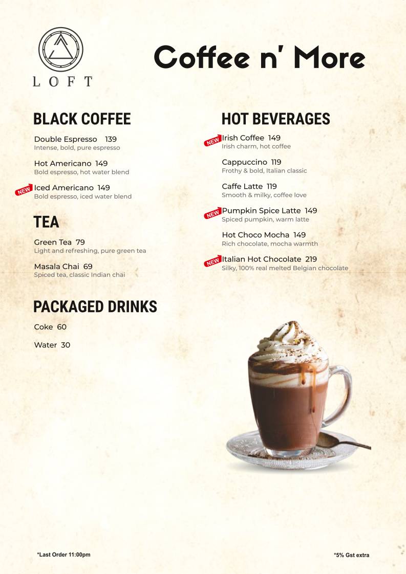 Loft Cafe - Top rated Restaurant in Mathura Pure veg with authentic North Indian & Italian menu