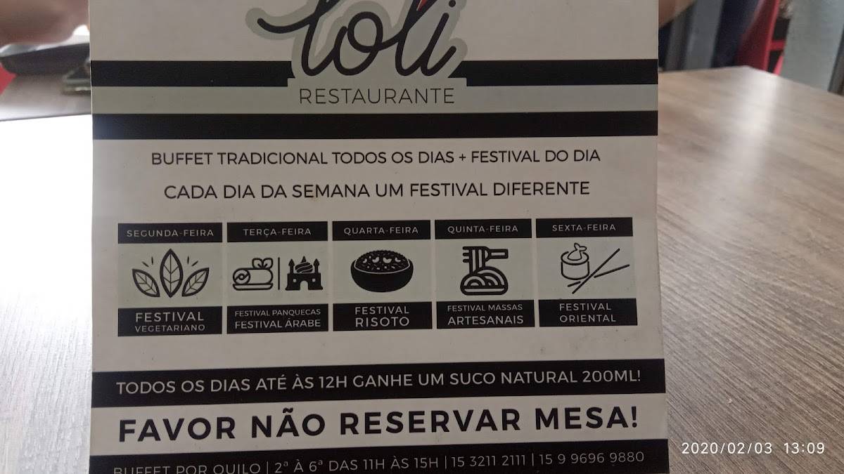 Loli Restaurante cardápio