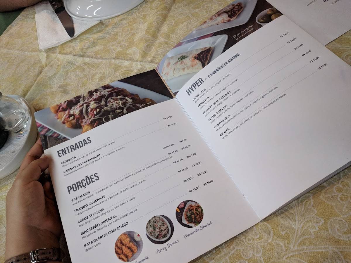 Pizzaria Ravenna cardápio
