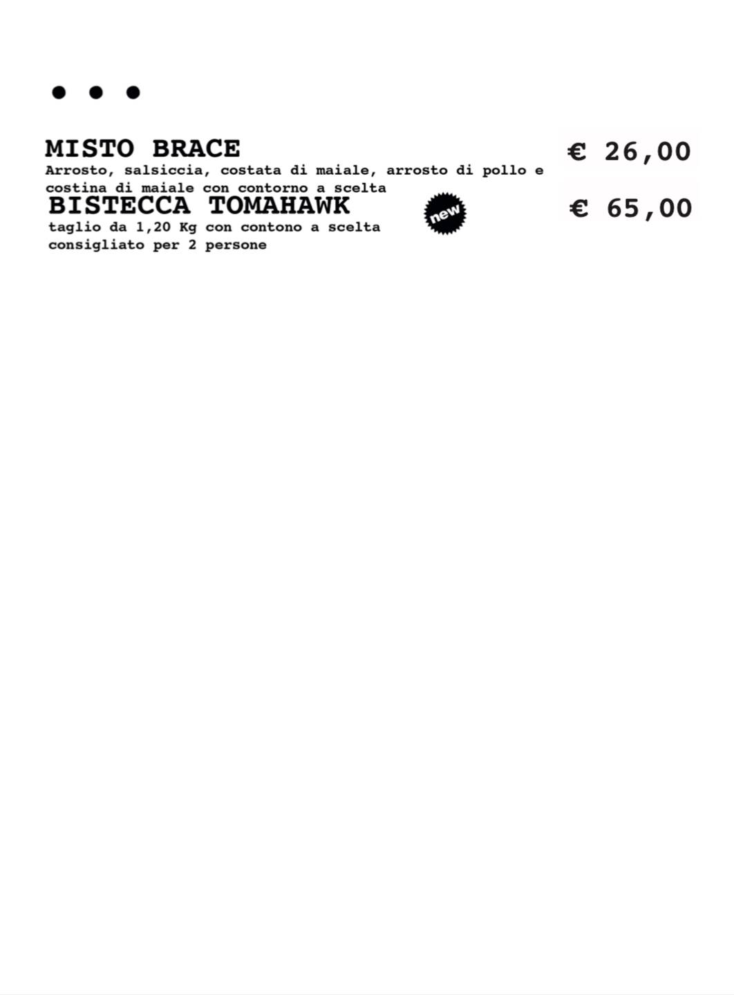 Menu di Lubrano Pub 