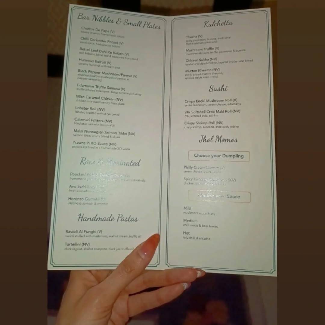 Lucia menu