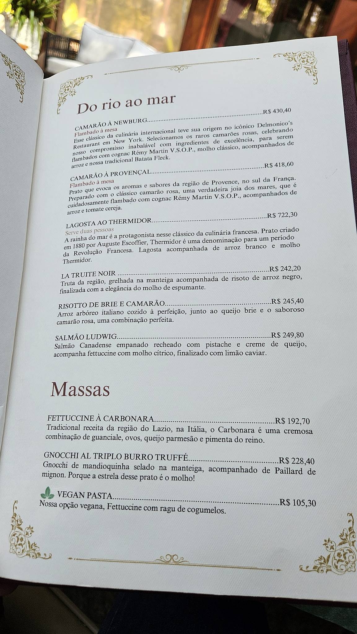 Ludwig Restaurant cardápio