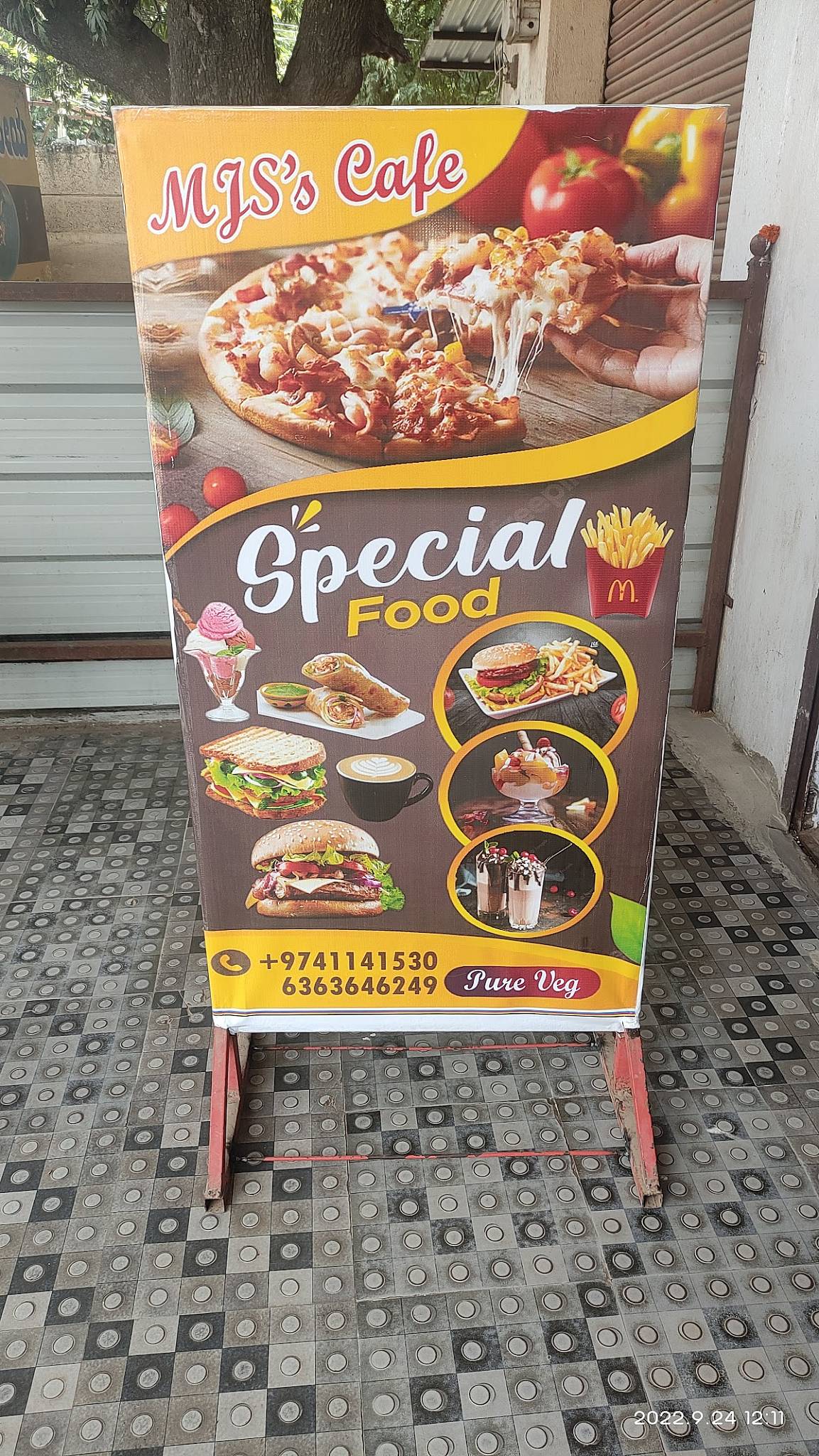 MJS's Cafe menu