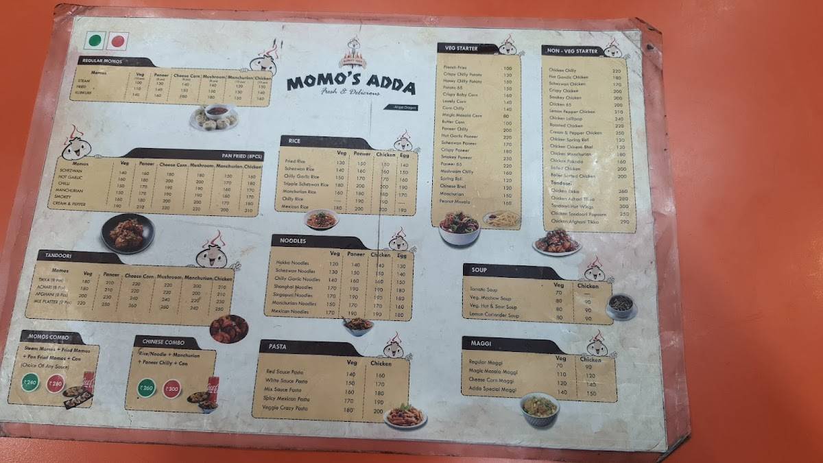MOMO'S ADDA menu
